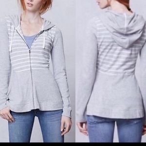 ANTHROPOLOGIE Saturday Sunday Striped Hoodie